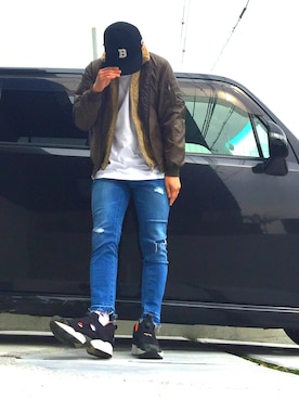 びーびー☑︎さん（メンズ・169cm）の春コーディネート