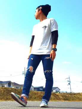 びーびー☑︎さん（メンズ・169cm）の春コーディネート