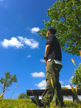 びーびー☑︎さん（メンズ・169cm）の春コーディネート