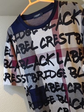 「BLACK LABEL CRESTBRIDGE（ブラックレーベル・クレストブリッジ）のアイテム（Tシャツ/カットソー）」を使った、さとちゃんさん（メンズ・165cm）の春コーディネート