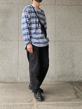 「YSTRDY's TMRRW（イエスタデイズトゥモロー）のアイテム（トップス）」を使った、うどんさん（メンズ・177cm）の夏コーディネート