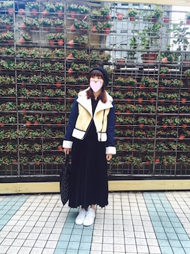 Mia Liuさん（レディース・165cm）の冬コーディネート