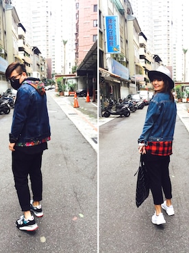 Mia Liuさん(レディース・165cm)の冬コーディネート