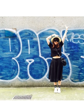 Mia Liuさん（レディース・165cm）の夏コーディネート