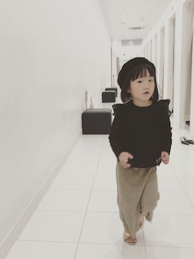 「ZARA KIDS」｜「アイテム（ハンチング/ベレー帽）」を使った、mememeさん（キッズ・110cm）の秋コーディネート