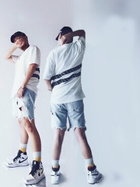 「Flesh Imp（-）のアイテム」を使った、骚气的Finger姐夫さん（メンズ・175cm）の夏コーディネート