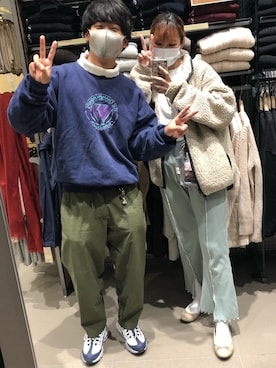 「古着好きな人と繋がりたい」｜「アイテム（パンプス）」を使った、Nanahoさん（レディース・162cm）の冬コーディネート