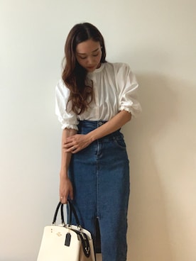 「amel（エイメル）のアイテム（トップス）」を使った、kanaさん（レディース・163cm）の秋コーディネート