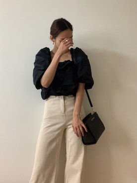 「amel（エイメル）のアイテム（パンツ）」を使った、kanaさん（レディース・163cm）の秋コーディネート