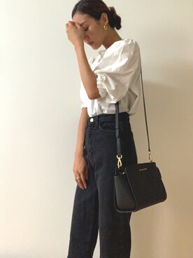 「amel（エイメル）のアイテム（パンツ）」を使った、kanaさん（レディース・163cm）の秋コーディネート