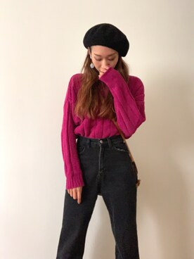 「amel（エイメル）のアイテム（パンツ）」を使った、kanaさん（レディース・163cm）の秋コーディネート