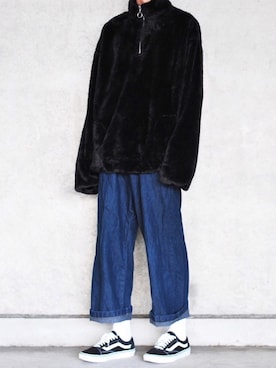 「kutir（クティール）のアイテム（その他トップス）」を使った、HISAMOTOさん（メンズ・180cm）の秋コーディネート