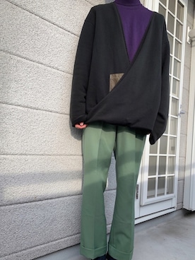 「レイヤードstyle」｜HISAMOTOさん（メンズ・180cm）の冬コーディネート