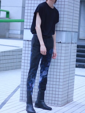 「glabella（グラベラ）のアイテム」を使った、HISAMOTOさん（メンズ・180cm）の夏コーディネート