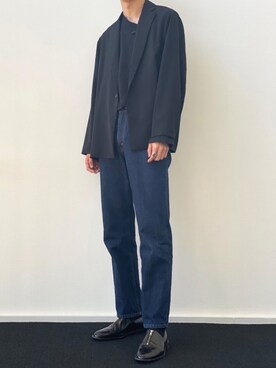 「SYU.HOMME/FEMM（シュウ）のアイテム」を使った、HISAMOTOさん（メンズ・180cm）の秋コーディネート