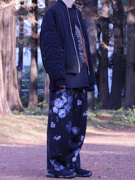 「PRADA（プラダ）のアイテム」を使った、HISAMOTOさん（メンズ・180cm）の冬コーディネート