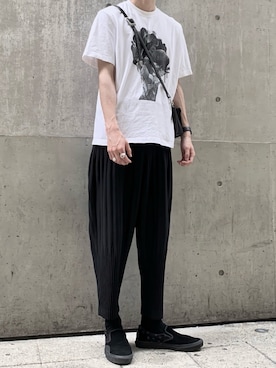 「TOGA PULLA（トーガ　プルラ）のアイテム」を使った、HISAMOTOさん（メンズ・180cm）の夏コーディネート