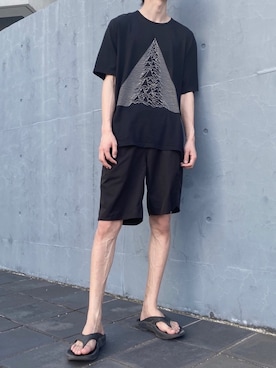 「oofos」｜HISAMOTOさん（メンズ・180cm）の夏コーディネート