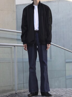 「doublet（ダブレット）のアイテム（ブルゾン）」を使った、HISAMOTOさん（メンズ・180cm）の秋コーディネート