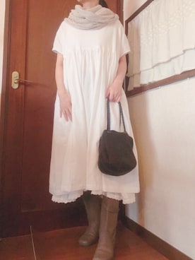 「KOOS（コース）のアイテム」を使った、hazukiさん（レディース・162cm）の秋コーディネート