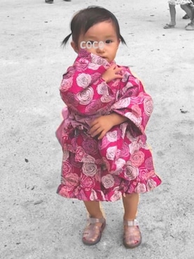 「1歳半」｜「アイテム（浴衣）」を使った、Cai ୨୧ cocoさん（キッズ・61cm）の夏コーディネート