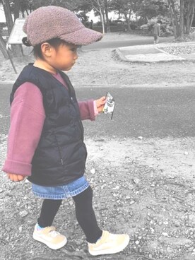 キャップを使った 2歳女の子 のキッズ人気ファッションコーディネート Wear