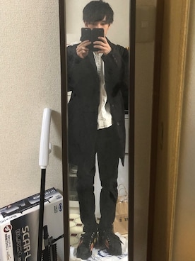 「Jeffrey Campbell（ジェフリーキャンベル）のアイテム（シューズ）」を使った、おたさん（メンズ・166cm）の冬コーディネート