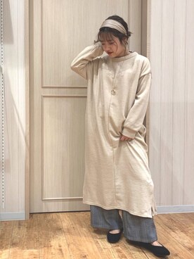 「DRESKIP（ドレスキップ）のアイテム（アクセサリー）」を使った、さばちさん（レディース・150cm）の冬コーディネート
