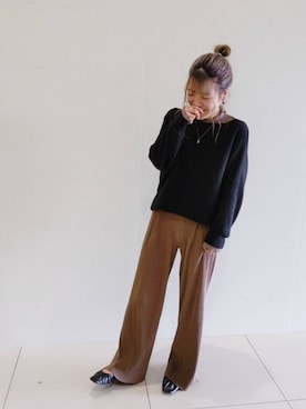 「DRESKIP（ドレスキップ）のアイテム（アクセサリー）」を使った、さばちさん（レディース・150cm）の秋コーディネート