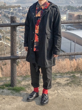 「GIGGER（ギガ）のアイテム」を使った、クワモトユウさん（メンズ・167cm）の春コーディネート