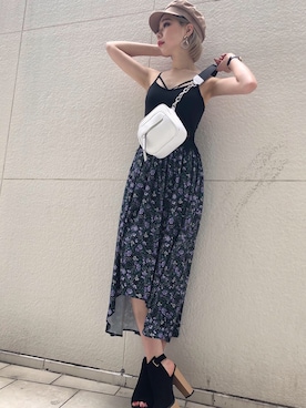 「アイテム（ブーティ）」を使った、envym_sakuraさん（レディース・163cm）の春コーディネート