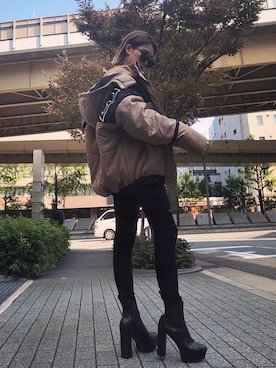 「ENVYM（アンビー）のアイテム（パンツ）」を使った、envym_sakuraさん（レディース・163cm）の秋コーディネート