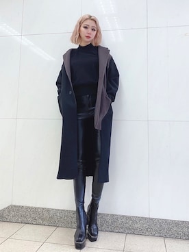 ENVYM チェスターコート ロングチェスターコート | レディスファッション ENVYM