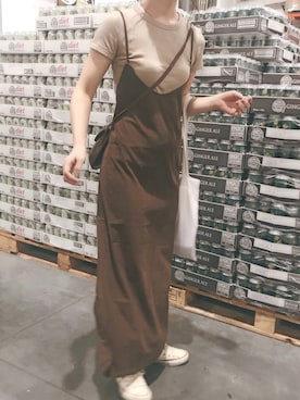 「ISOOK（アイスー）のアイテム（ワンピース/ドレス）」を使った、sonさん（レディース・157cm）の夏コーディネート