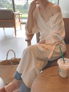 「PAPILLONNER（パピヨネ）のアイテム（アクセサリー）」を使った、sonさん（レディース・158cm）の夏コーディネート