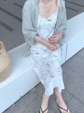「ISOOK（アイスー）のアイテム（ワンピース/ドレス）」を使った、sonさん（レディース・158cm）の秋コーディネート