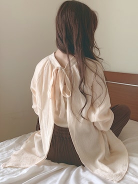 「ISOOK（アイスー）のアイテム（パンツ）」を使った、sonさん（レディース・158cm）の秋コーディネート