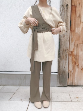 「SHAGGIE（シャギー）のアイテム」を使った、sonさん（レディース・158cm）の秋コーディネート