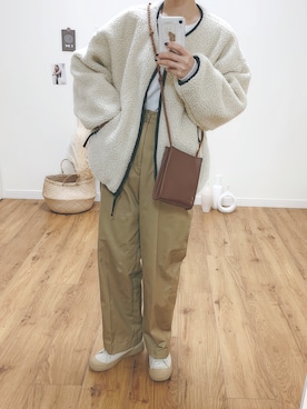 「Chaco closet（チャコ クローゼット）のアイテム（ジャケット/アウター）」を使った、sonさん（レディース・158cm）の冬コーディネート