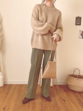 「fd style（エフディ スタイル）のアイテム（バッグ）」を使った、sonさん（レディース・159cm）の冬コーディネート