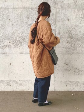「Ray BEAMS（レイビームス）のアイテム（その他アウター）」を使った、sonさん（レディース・159cm）の冬コーディネート