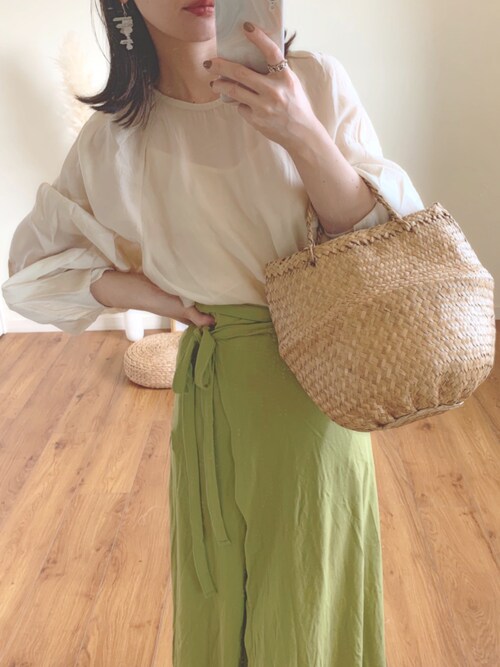 son����̃V���c/�u���E�X�u�ychuclla�zTack design sheer volume blouse sb-5 chw1036�ichuclla�b�`���N���j�v���g�����R�[�f�B�l�[�g