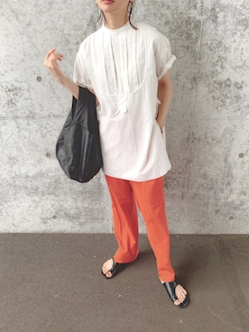 「PAPILLONNER（パピヨネ）のアイテム」を使った、sonさん（レディース・159cm）の夏コーディネート