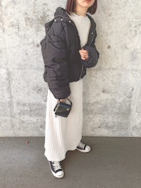 「fd style（エフディ スタイル）のアイテム（バッグ）」を使った、sonさん（レディース・159cm）の冬コーディネート