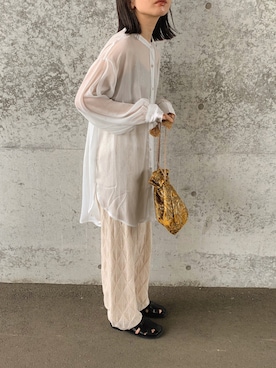 「CLANE（クラネ）のアイテム（キャミソール）」を使った、sonさん（レディース・159cm）の春コーディネート