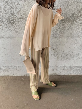 「TODAYFUL（トゥデイフル）のアイテム（レギンス/スパッツ）」を使った、sonさん（レディース・159cm）の春コーディネート