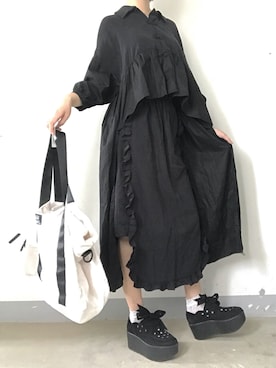 「BellyButton（ベリーボタン）のアイテム」を使った、ingoringさん（レディース・165cm）の夏コーディネート
