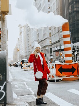 「WINTER STYLE」｜「アイテム（その他アウター）」を使った、@angifly_usaさん（レディース・173cm）の冬コーディネート