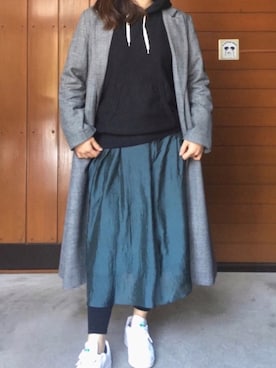 「DRWCYS（ドロシーズ）のアイテム（ジャケット/アウター）」を使った、yumiさん（レディース・158cm）の春コーディネート