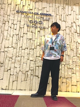 「HVC」｜S.TAIGAさん（メンズ・169cm）の夏コーディネート